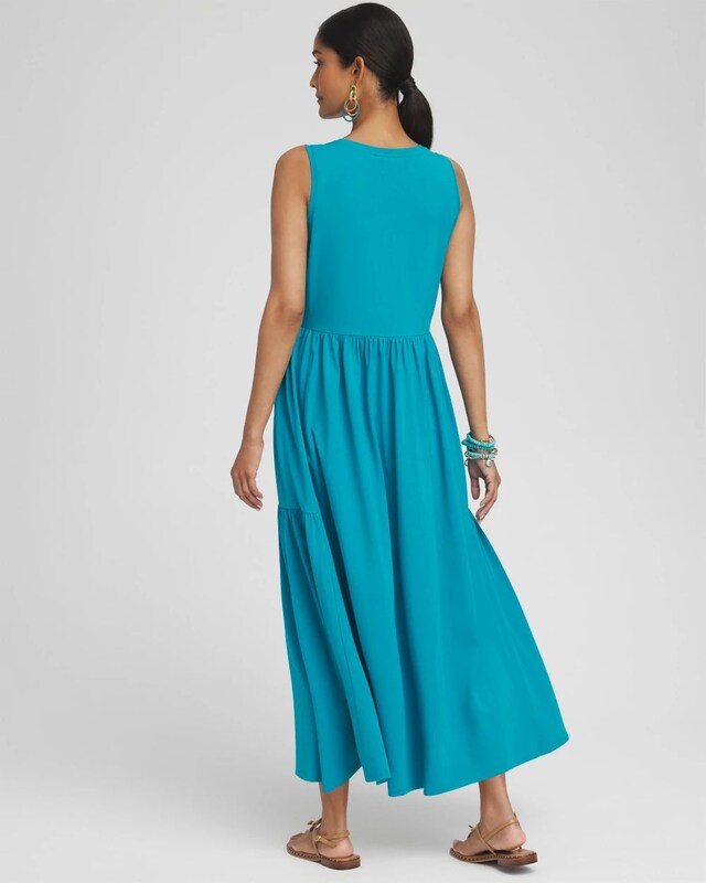 Knit Multi Tier Tank Dress - image 3